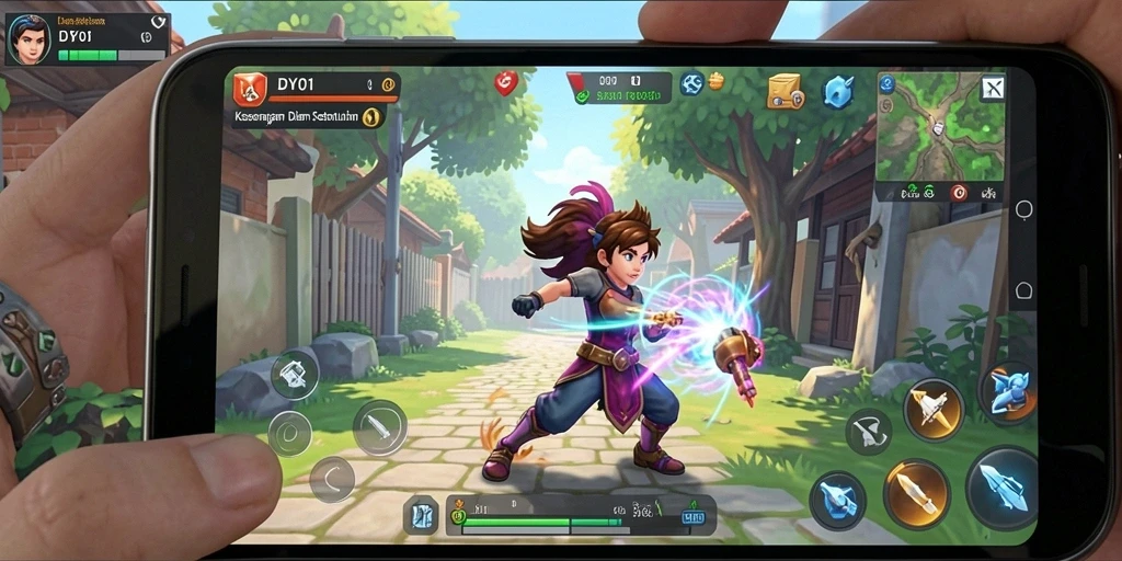 Tampilan gameplay DY01 dengan kesenangan yang tidak terbatas.
