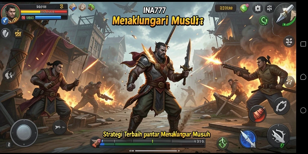 Tampilan gameplay mendebarkan dari game strategi INA777.