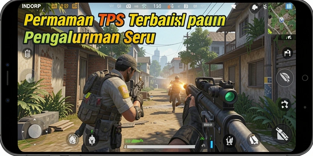 Tangkapan layar gameplay seru dari INDORP menunjukkan aksi menegangkan.