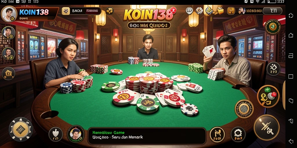 Tampilan gameplay QiuQiu yang menarik di KOIN138.