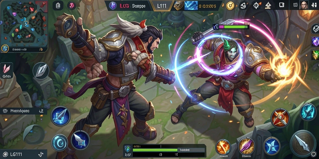 Screenshot bermain LG111 dengan aksi seru di battlefield.