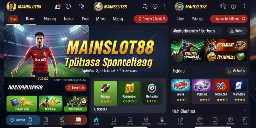 Tampilan gameplay Sportsbook MAINSLOT88 dengan berbagai pilihan taruhan.
