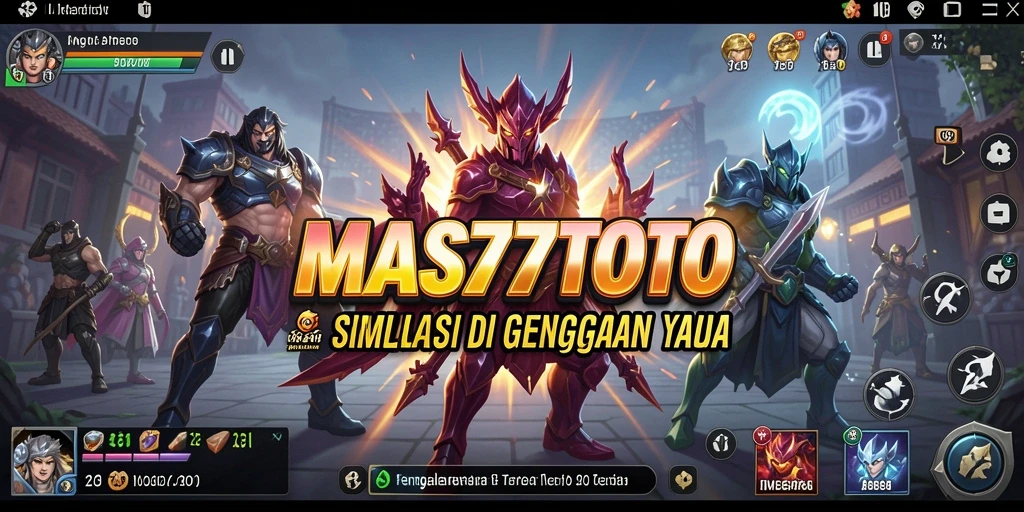 Screenshot utama MAS77TOTO menampilkan gameplay simulasi yang menarik.