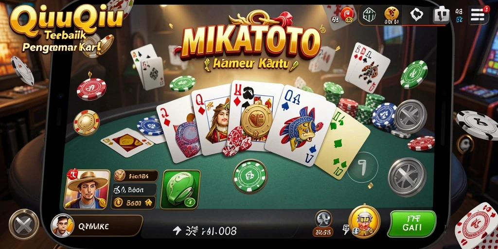 Tampilan gameplay seru QiuQiu di MIKATOTO.