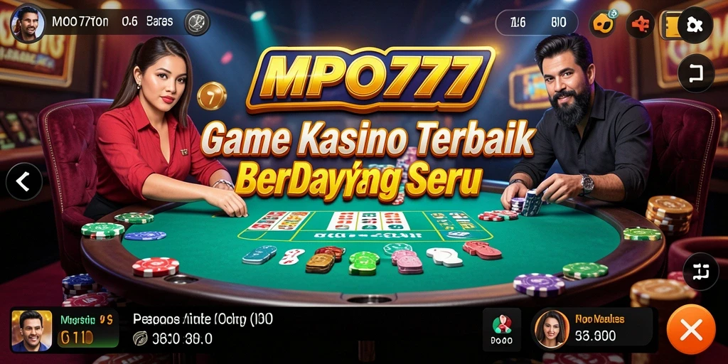 Tangkapan layar MPO777 menampilkan aksi seru permainan Kasino.