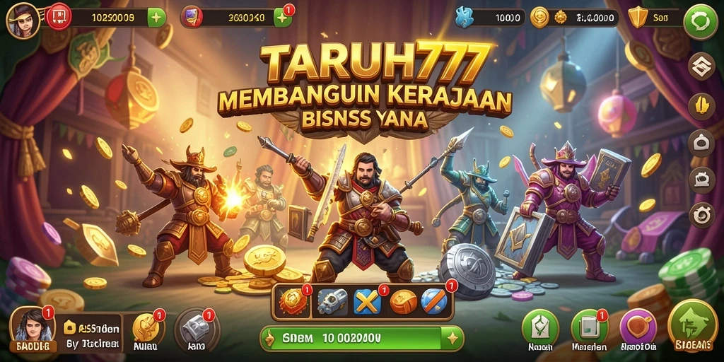 Tampilan menarik dari gameplay game Tycoon TARUH777.