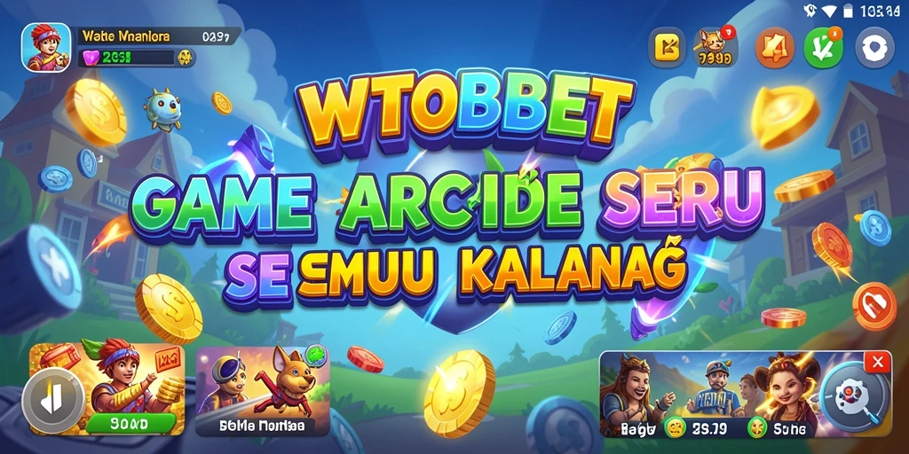 Tampilan gameplay seru dan berwarna-warni di WTOBET.